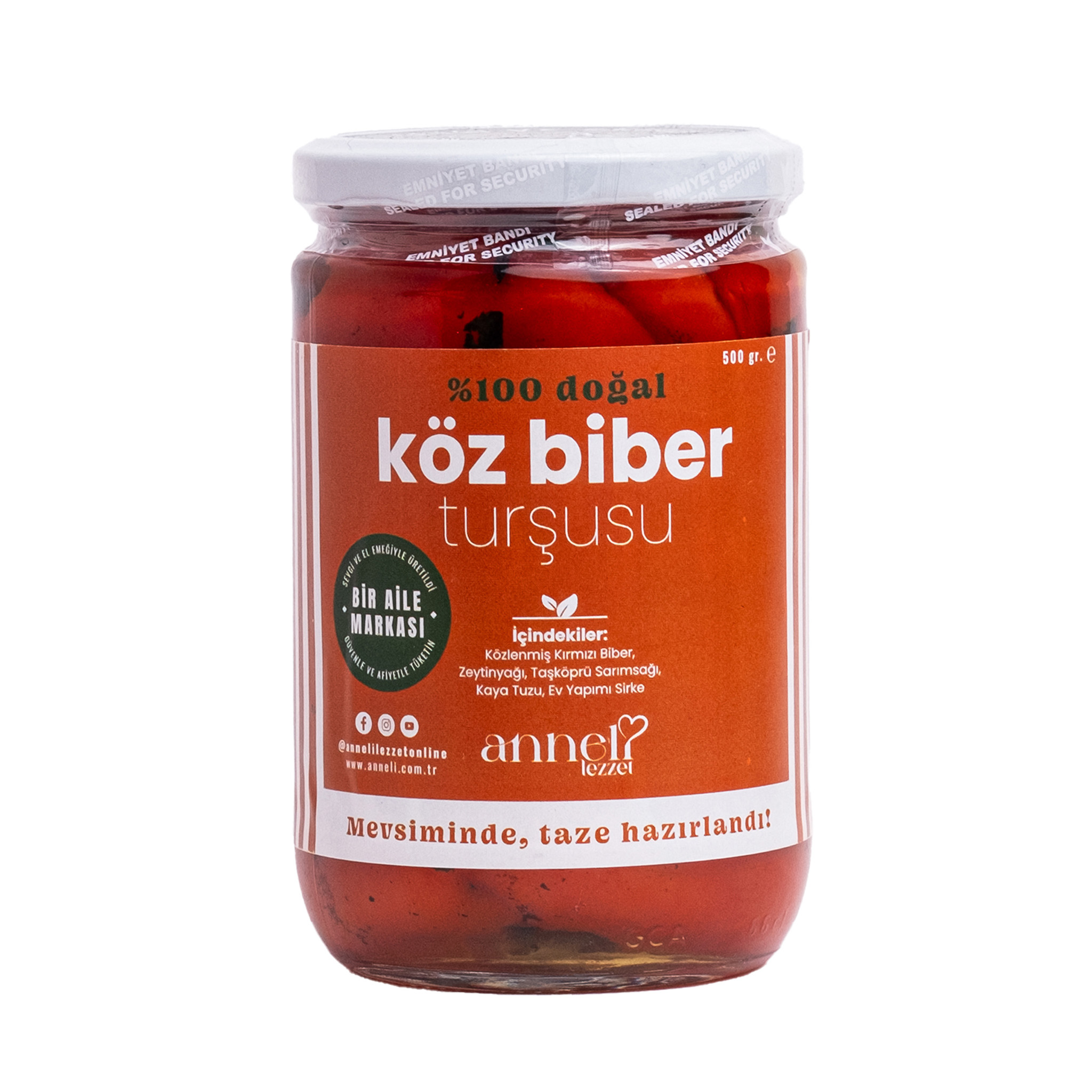 Köz Biber Turşusu 500gr