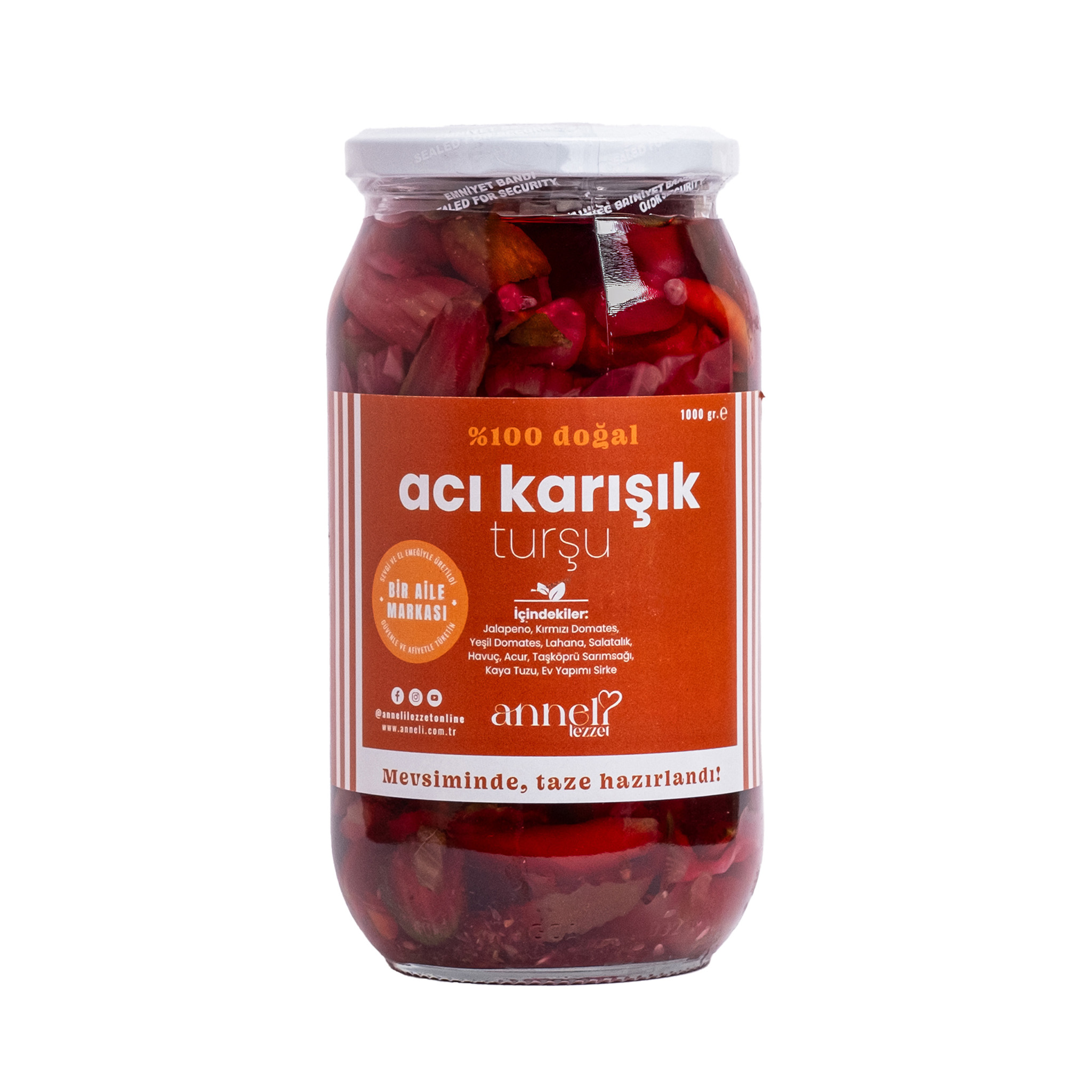 Acı Karışık Turşu 1000gr