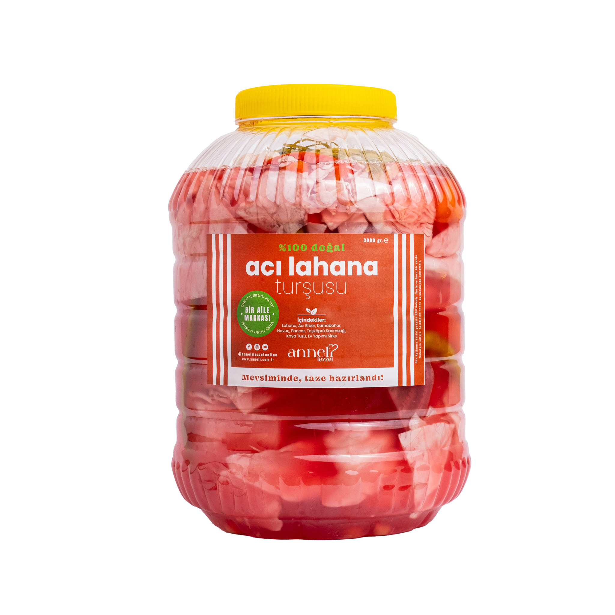 Acı Lahana Turşusu 3000gr