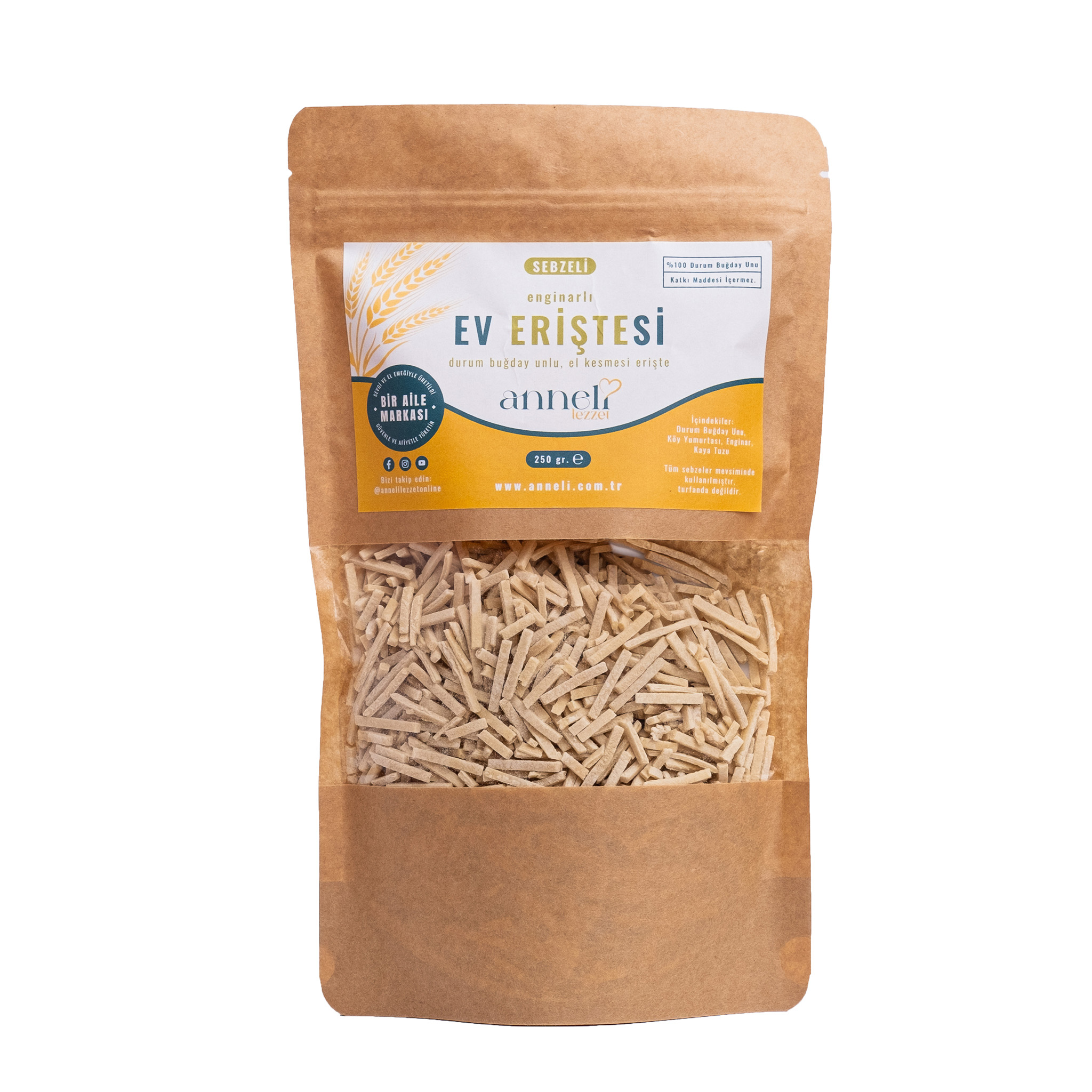 Enginarlı Ev Eriştesi 250gr