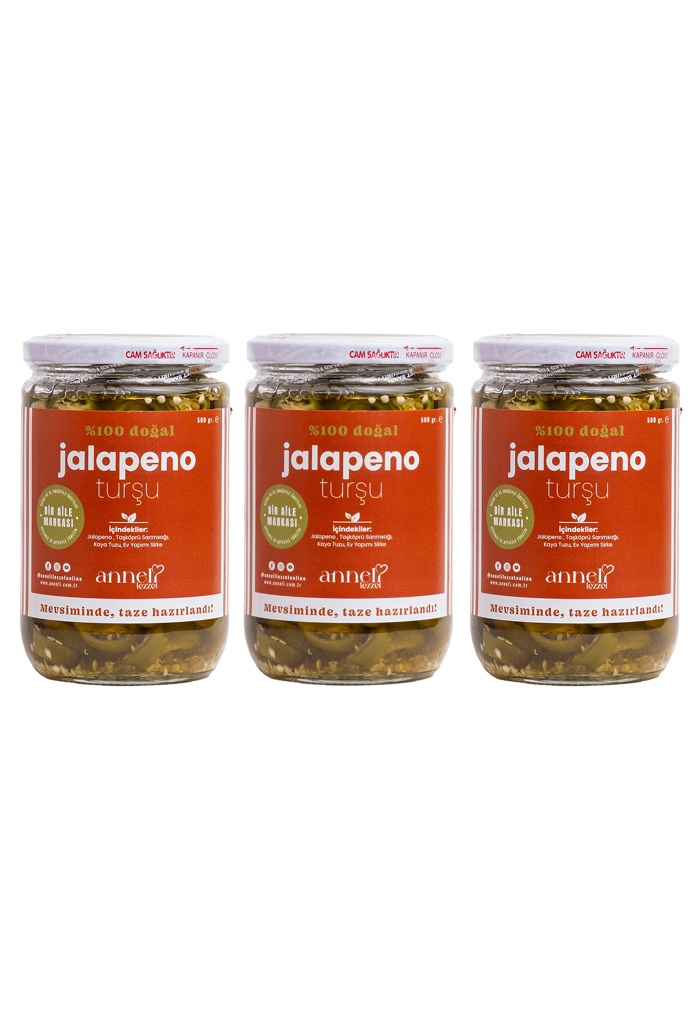 Jalapeno Turşu (3*500gr)