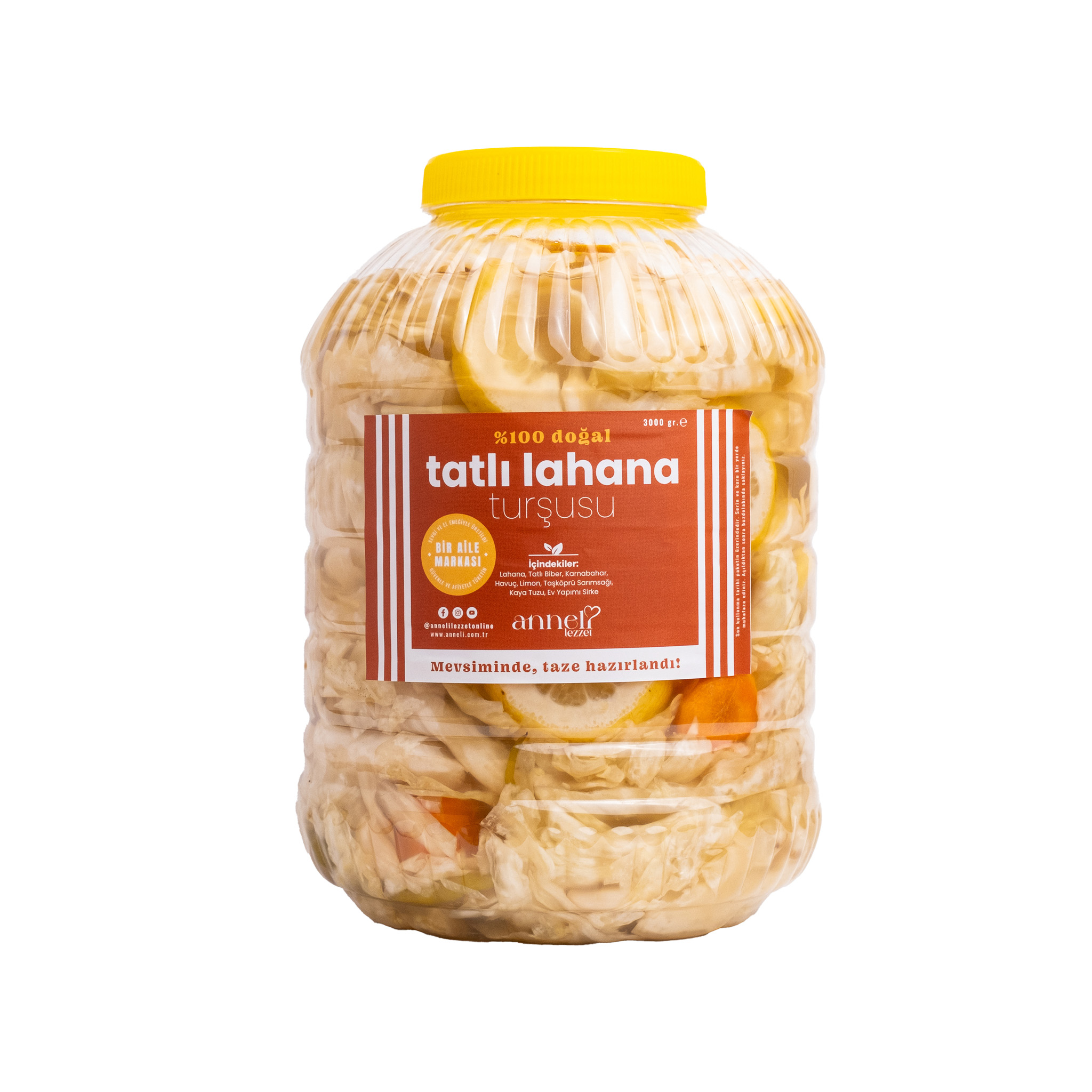 Tatlı Lahana Turşusu 3000gr